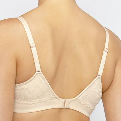 Women'secret Pretty White Lace Bra With Back Strap Yellow/Off