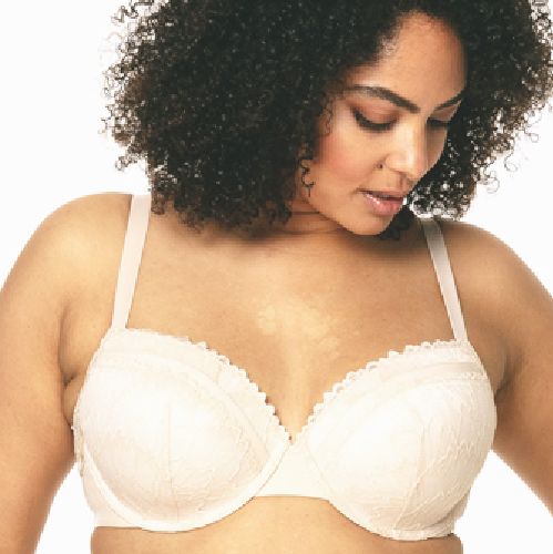 Cara Bra Nude, Pain free 'No Dig' wire, Lace Plunge Bra